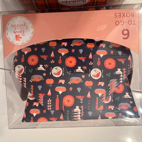 Thanksgiving Leftover Paper Boxes Set of 12 by Bonus & Sparkles (new/x) - Picture 5 of 13